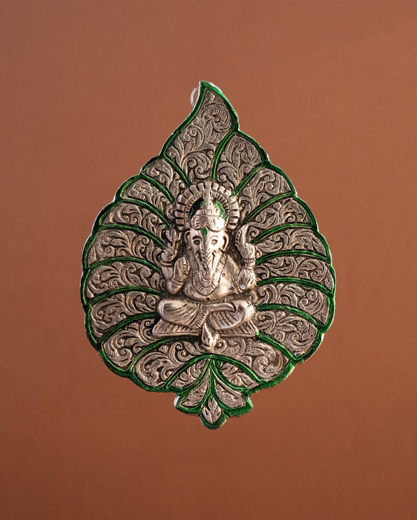 Leaf Ganesha Door Hanging