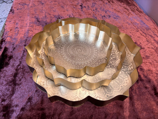 Metal Lotus Urli Set - Pitaltamba