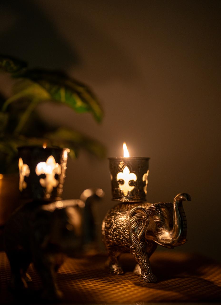Elephant Tea Light Holder