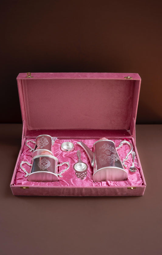 Tea Pot Set With Spoon & Strainer - Pitaltamba