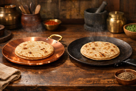 copper tawa vs iron tawa