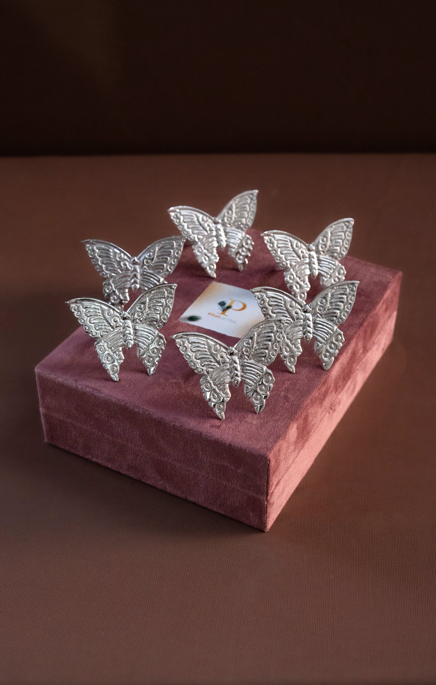 Elegant Butterfly-Shaped Napkin Rings Set