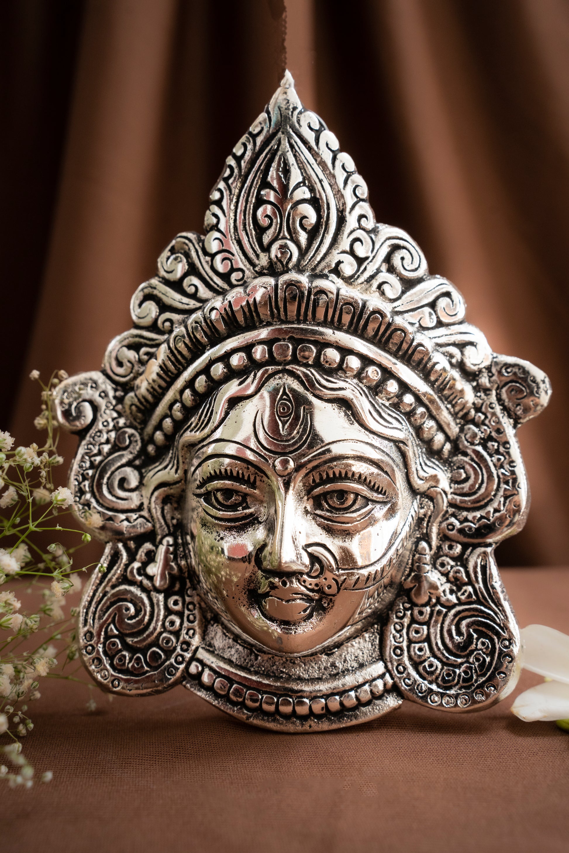 Durga Face Wall Hanging - Pitaltamba