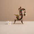 Peacock Bell Diya