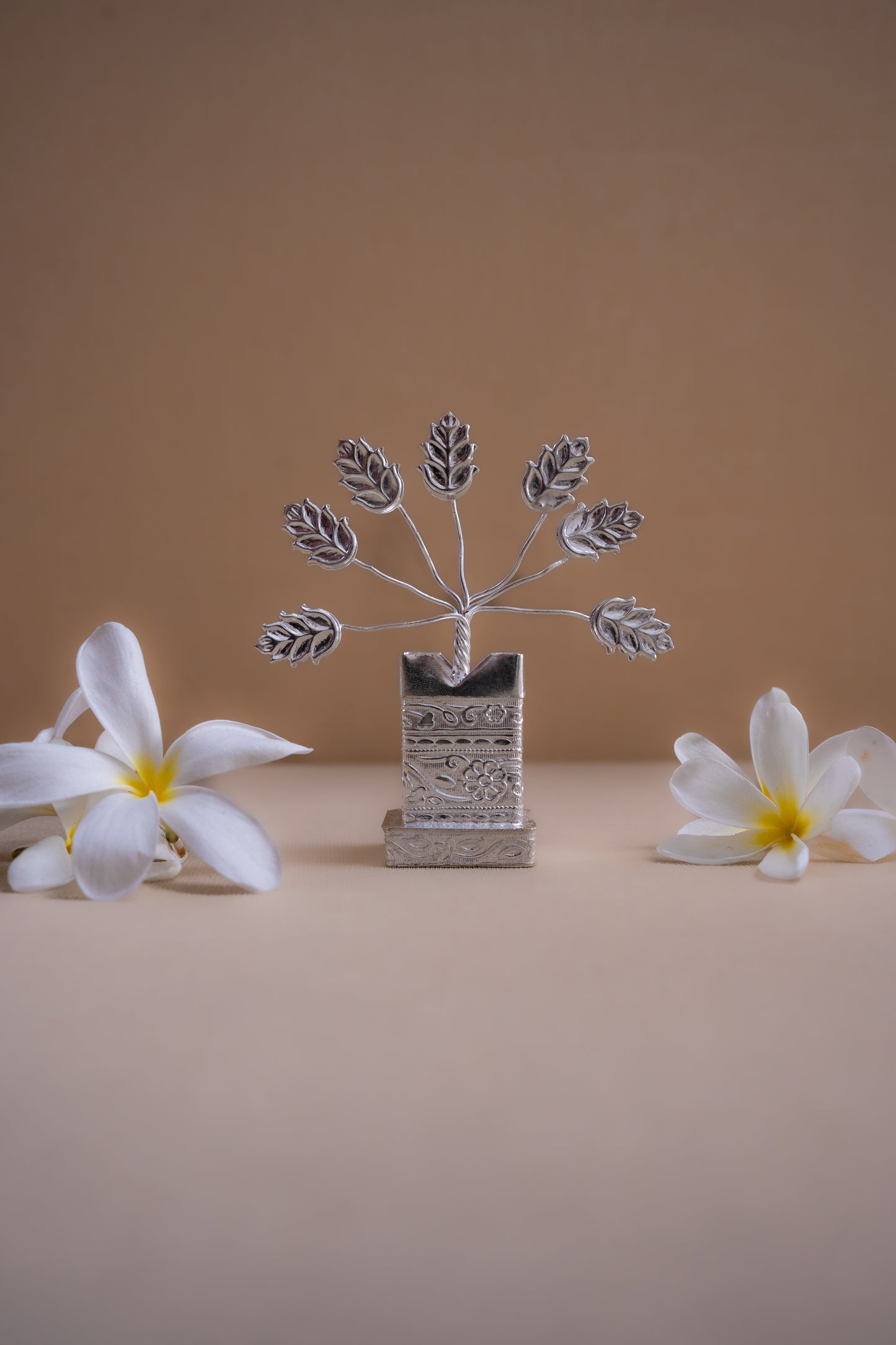 Silver Plated Tulsi Plant