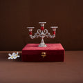 Vintage Three Stick Stone Work Candle Holder