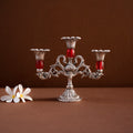 Vintage Three Stick Stone Work Candle Holder