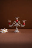 Vintage Three Stick Stone Work Candle Holder