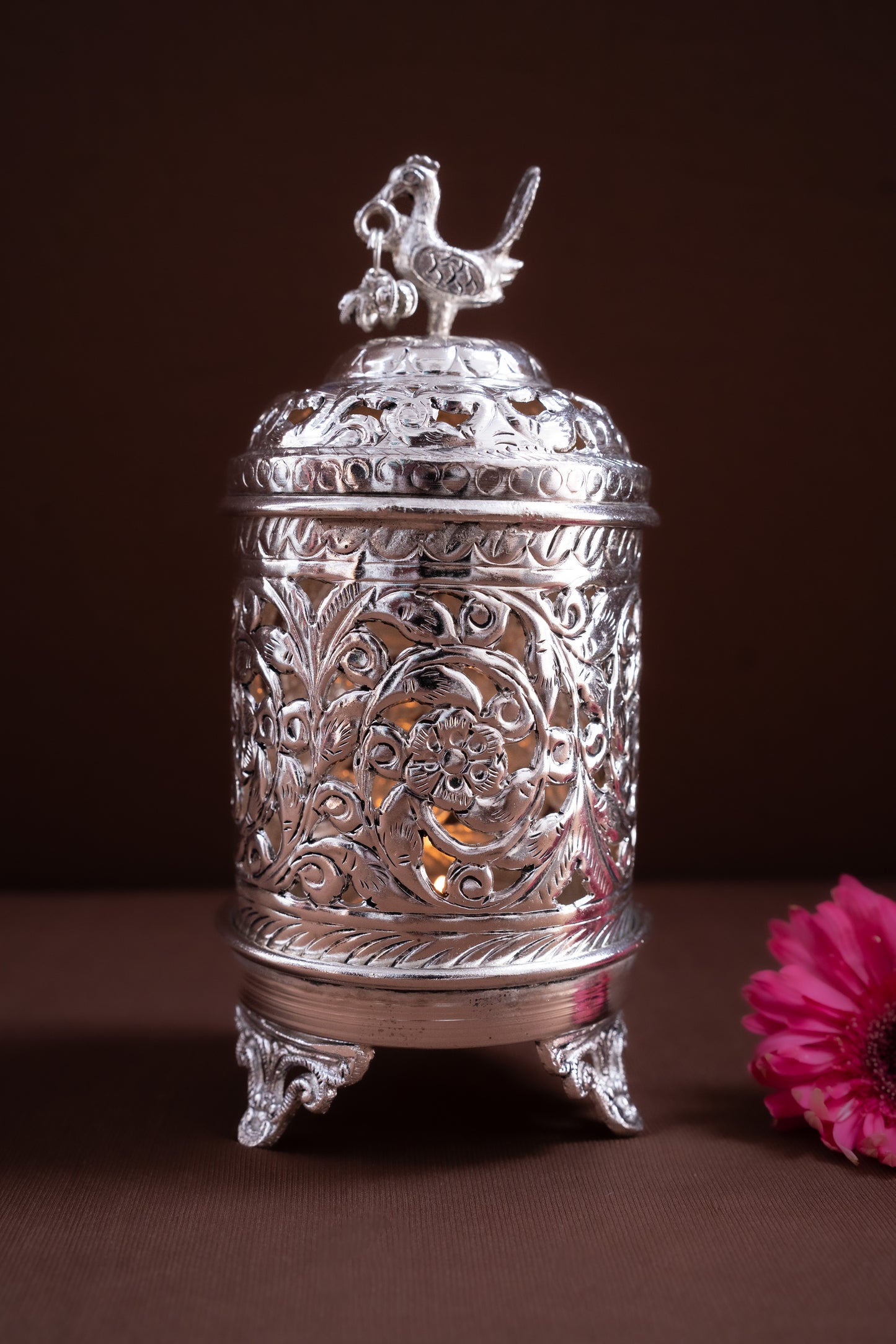 Peacock Akhand Diya / Tea Light Holder