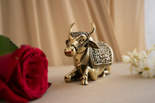 Nandi With Carving Vastu Compliant - Pitaltamba