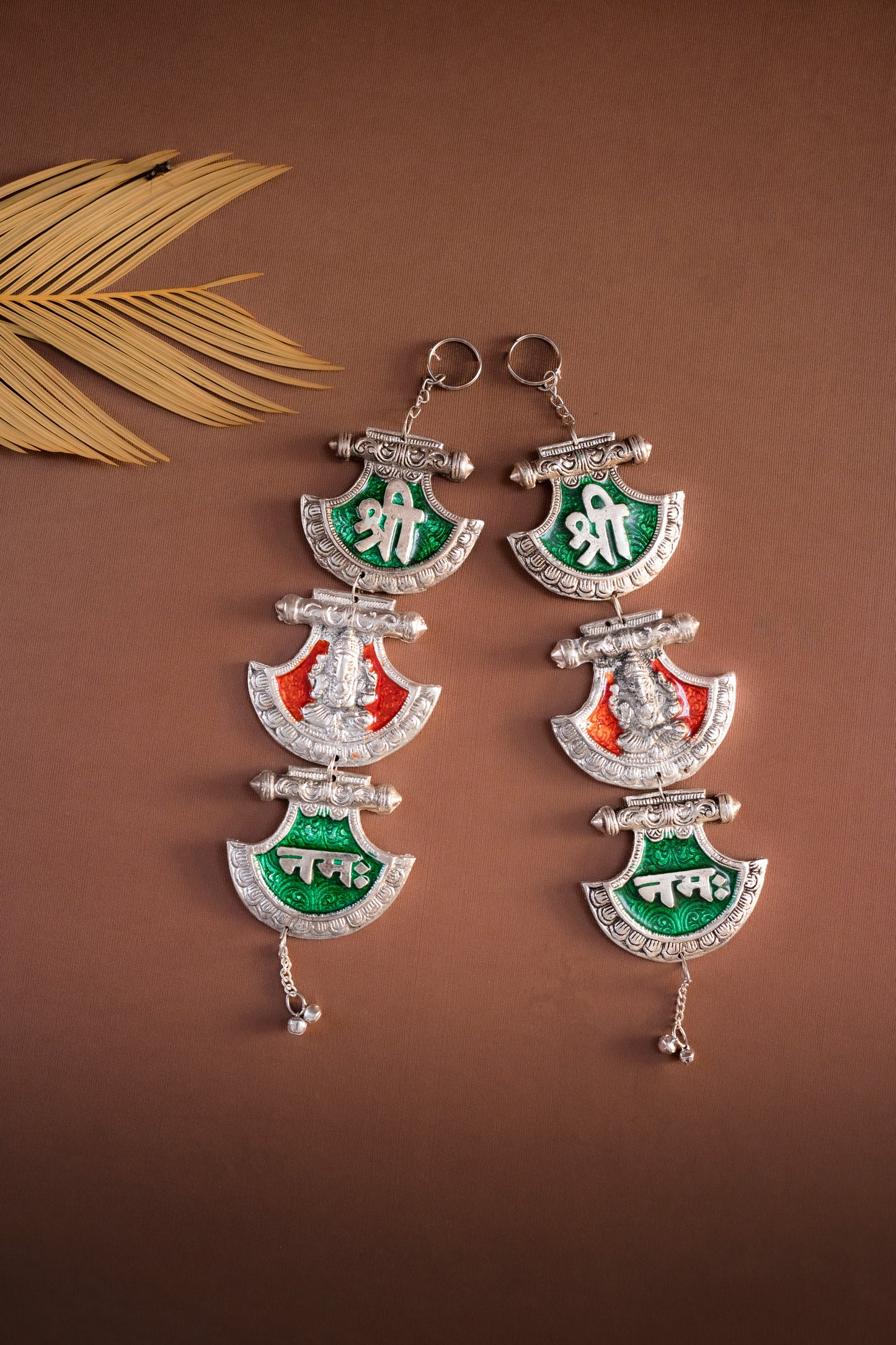 Ganesha Pair Side Toran Wall Hanging
