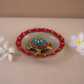 Feng shui stone work tortoise with carved plate