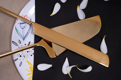 Cake Serves Spoon & Knife Set