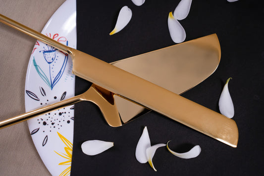 Cake Serves Spoon & Knife Set