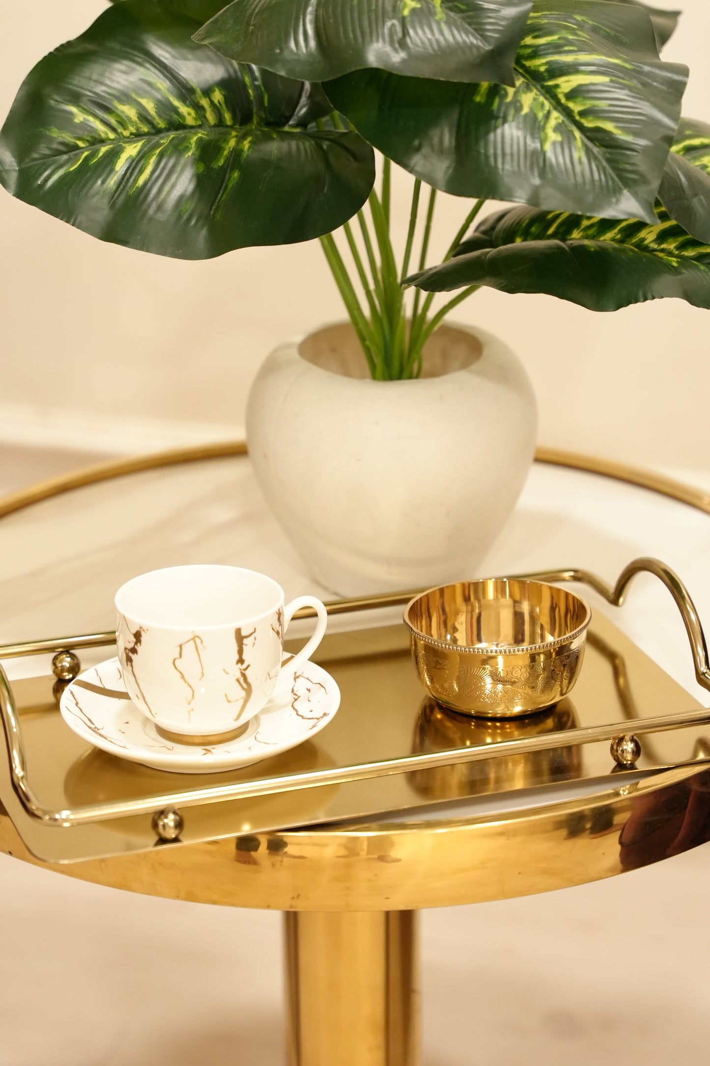 Golden Serve Tray