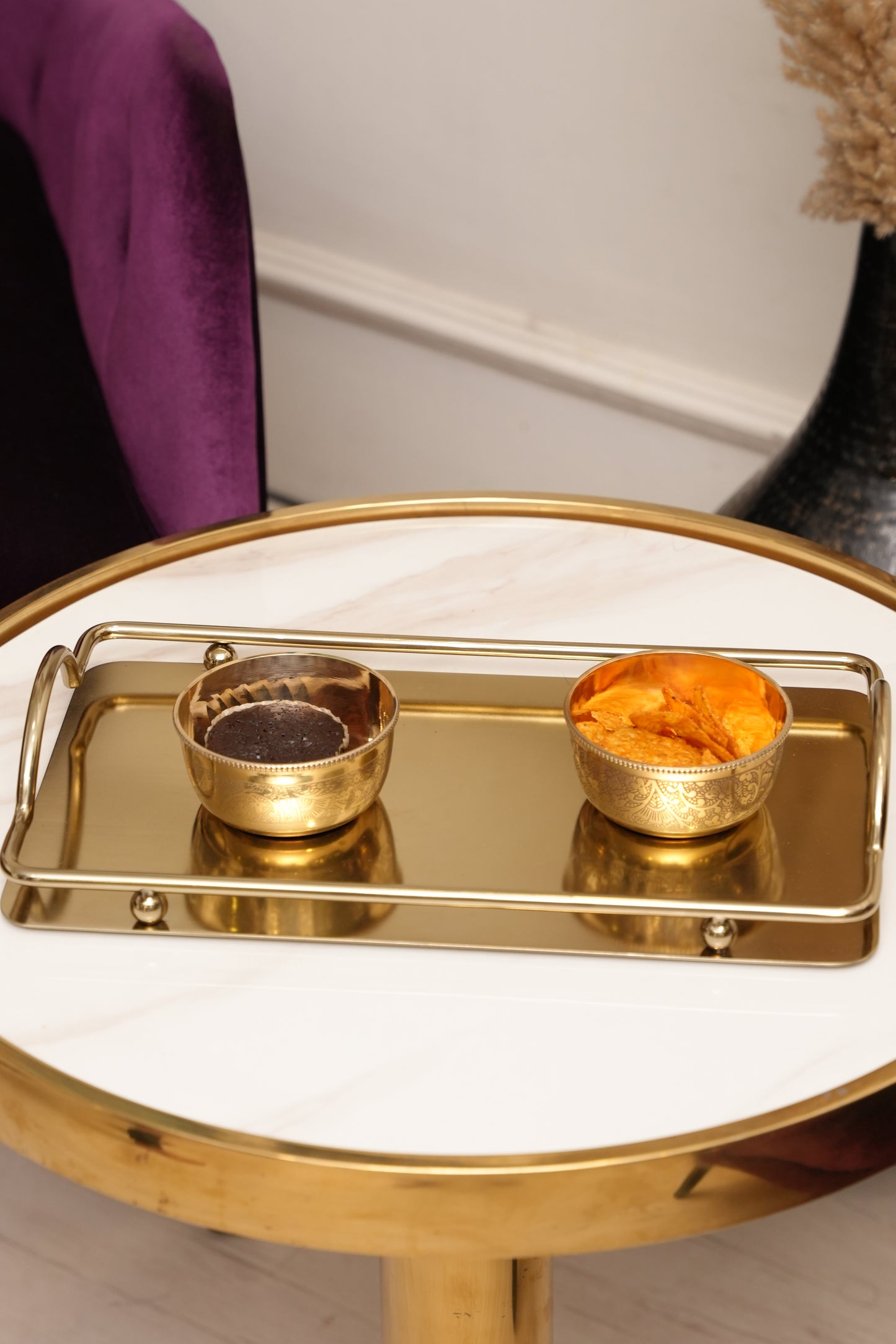 Golden Serve Tray