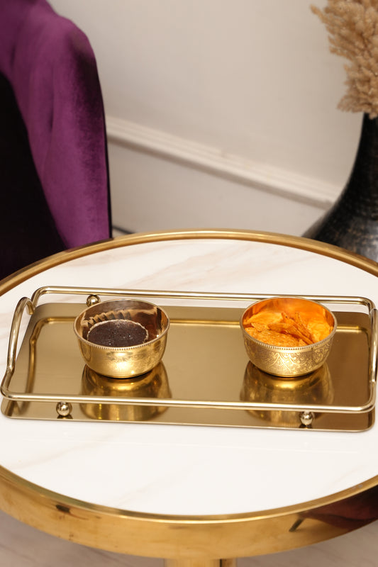 Golden Serve Tray