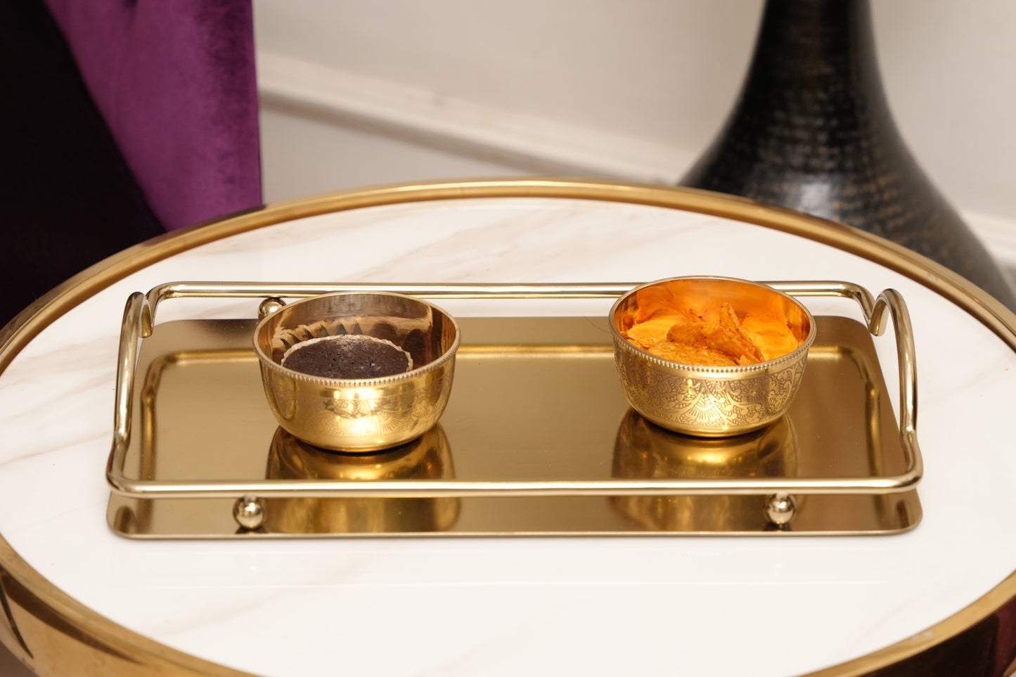 Golden Serve Tray