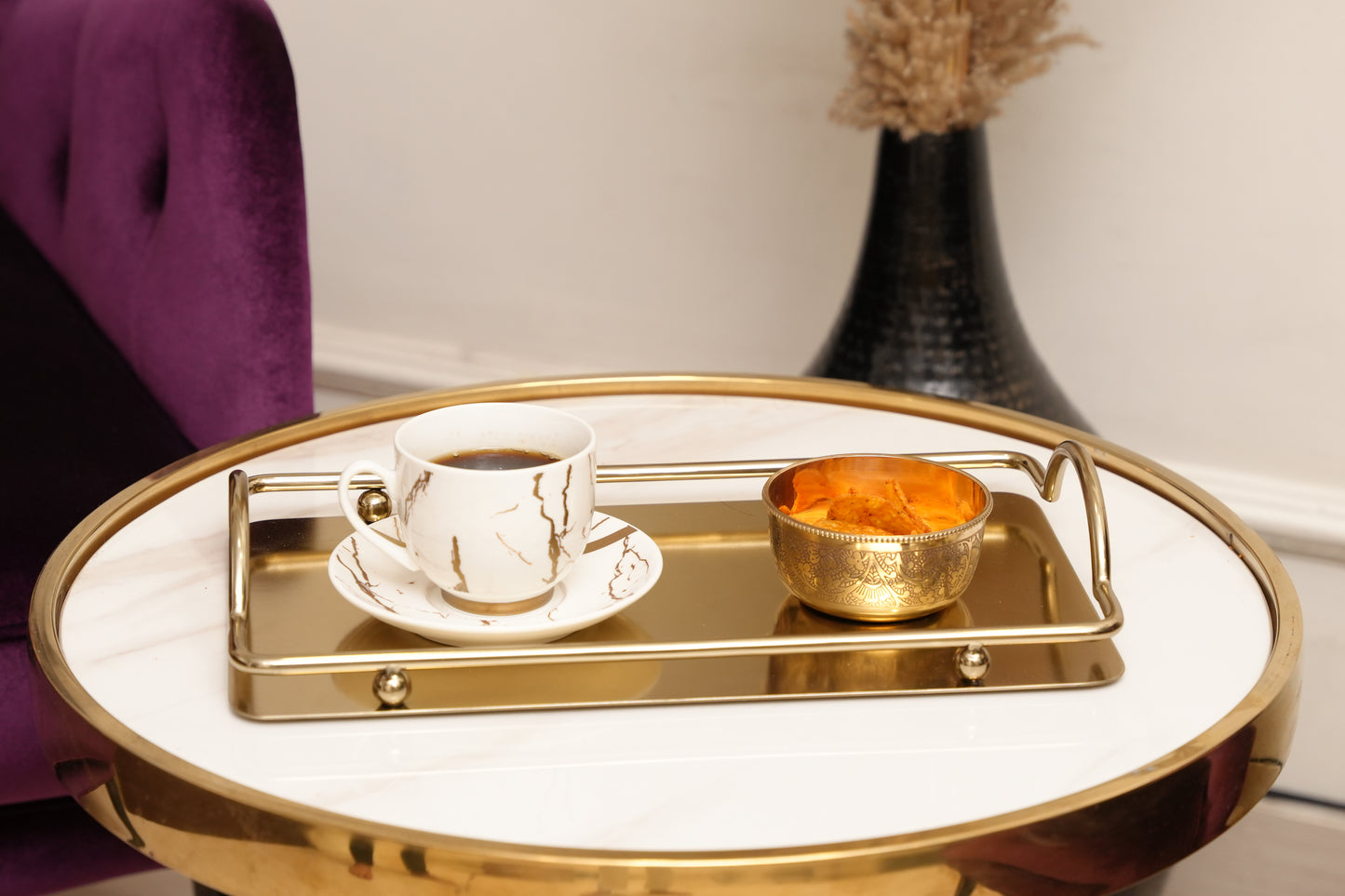 Golden Serve Tray