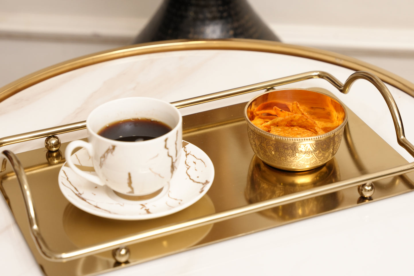 Golden Serve Tray