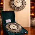 Premium 999 Silver Wall Clock with Luxury Velvet Box