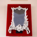 Silver-White Metal Rectangular Photo Frame
