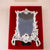Silver-White Metal Rectangular Photo Frame