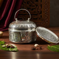 Carved Brass Betel Paan Box Traditional Paan Daan - Pitaltamba