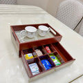 New & Exclusive Wooden Tray With Drawer - Pitaltamba