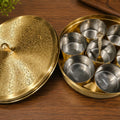 Traditional Brass Masala Box for Indian Kitchen
