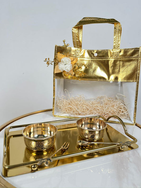 Golden Serve Tray