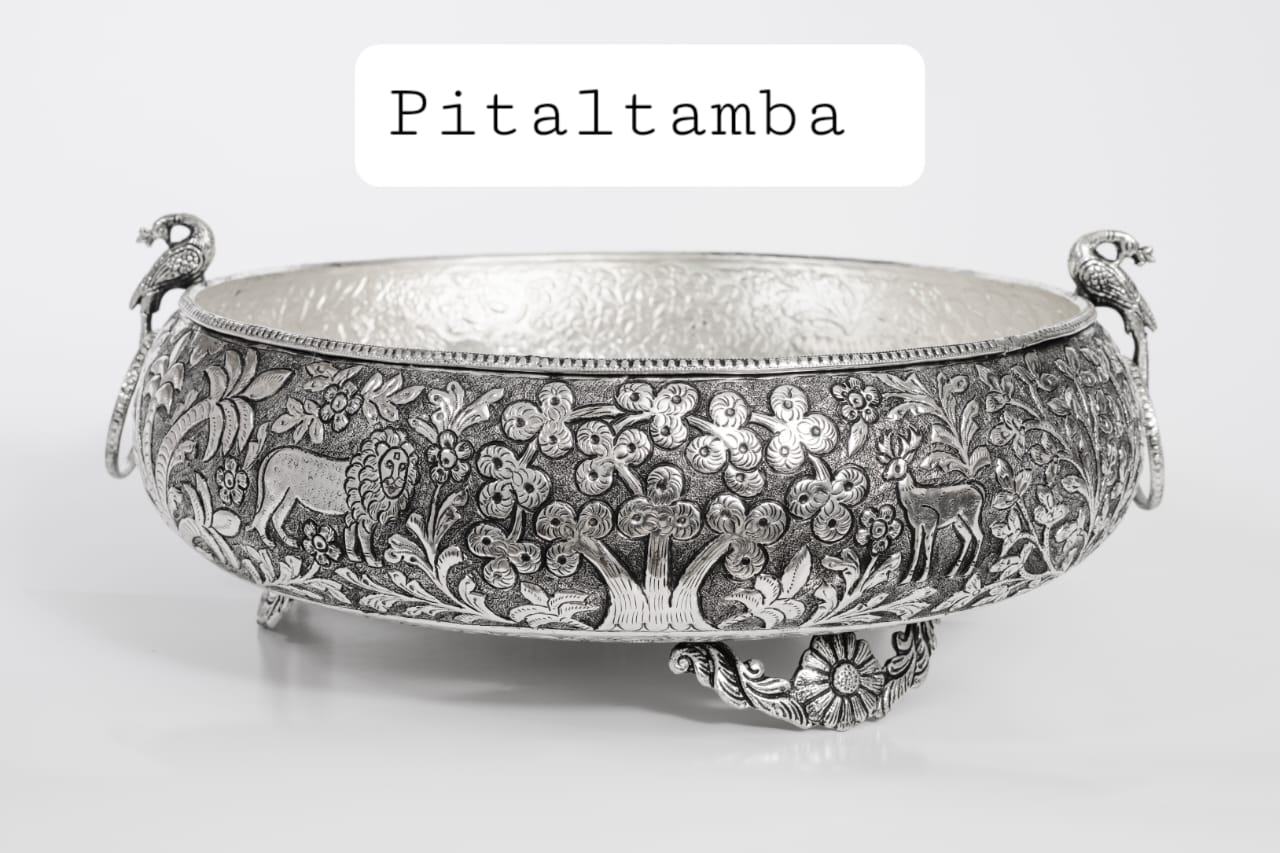 Jungle Theme Urli With Intricate Carvings