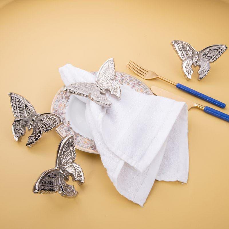 Elegant Butterfly-Shaped Napkin Rings Set