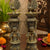 Elephant & Peacock Samai Diya  - Intricately  Carved