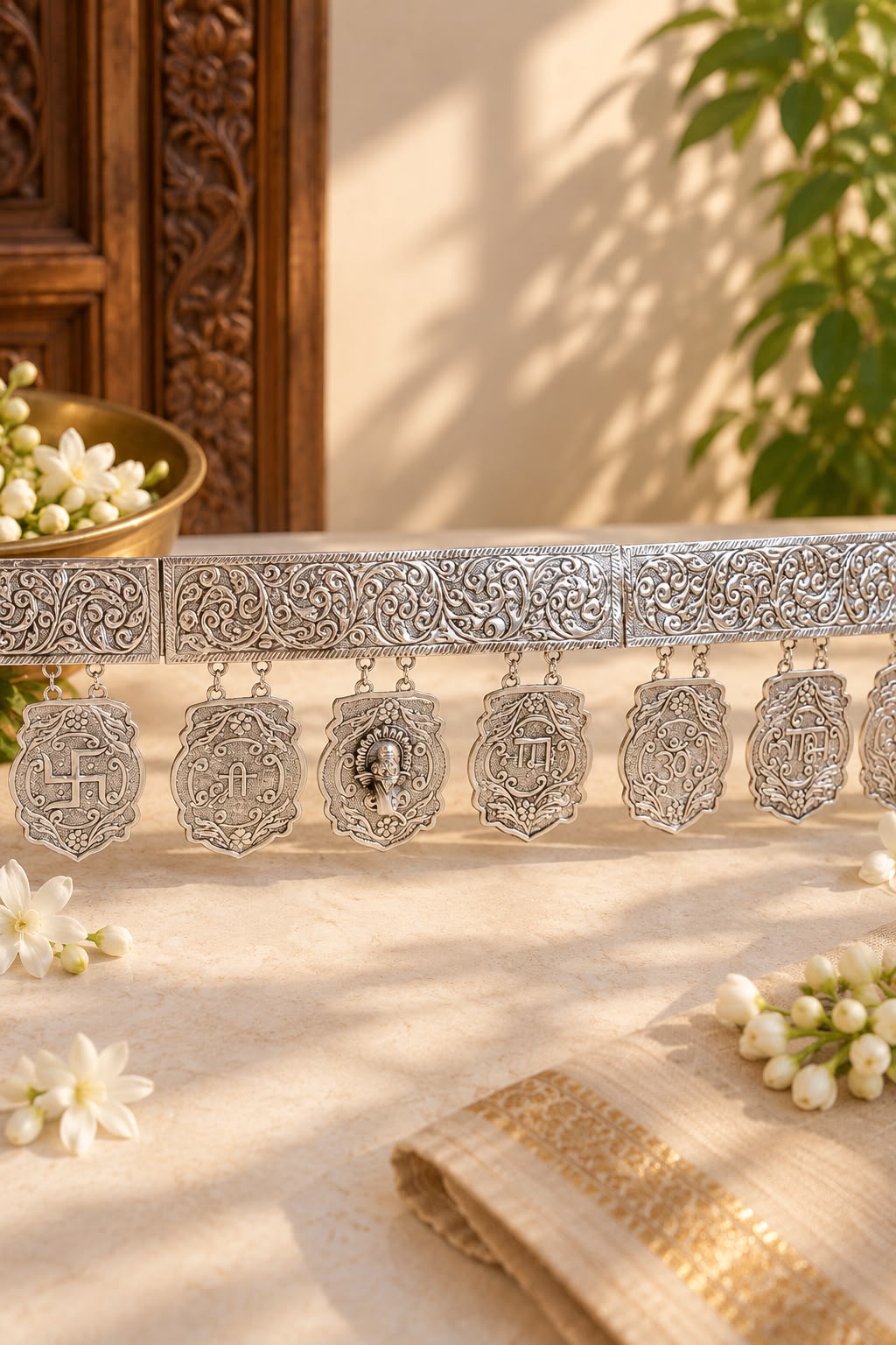 Decorative Ganesha Bandharwar Toran for home entrance