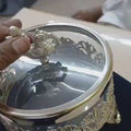 Metal Jar With Velvet Box