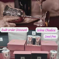 Luxury wine chalice product video displaying handcrafted metal goblets with elegant stems and premium finish.